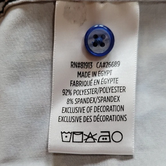 Robert Graham Blue and Black Geometric Casual Shirt - Picture 8 of 8